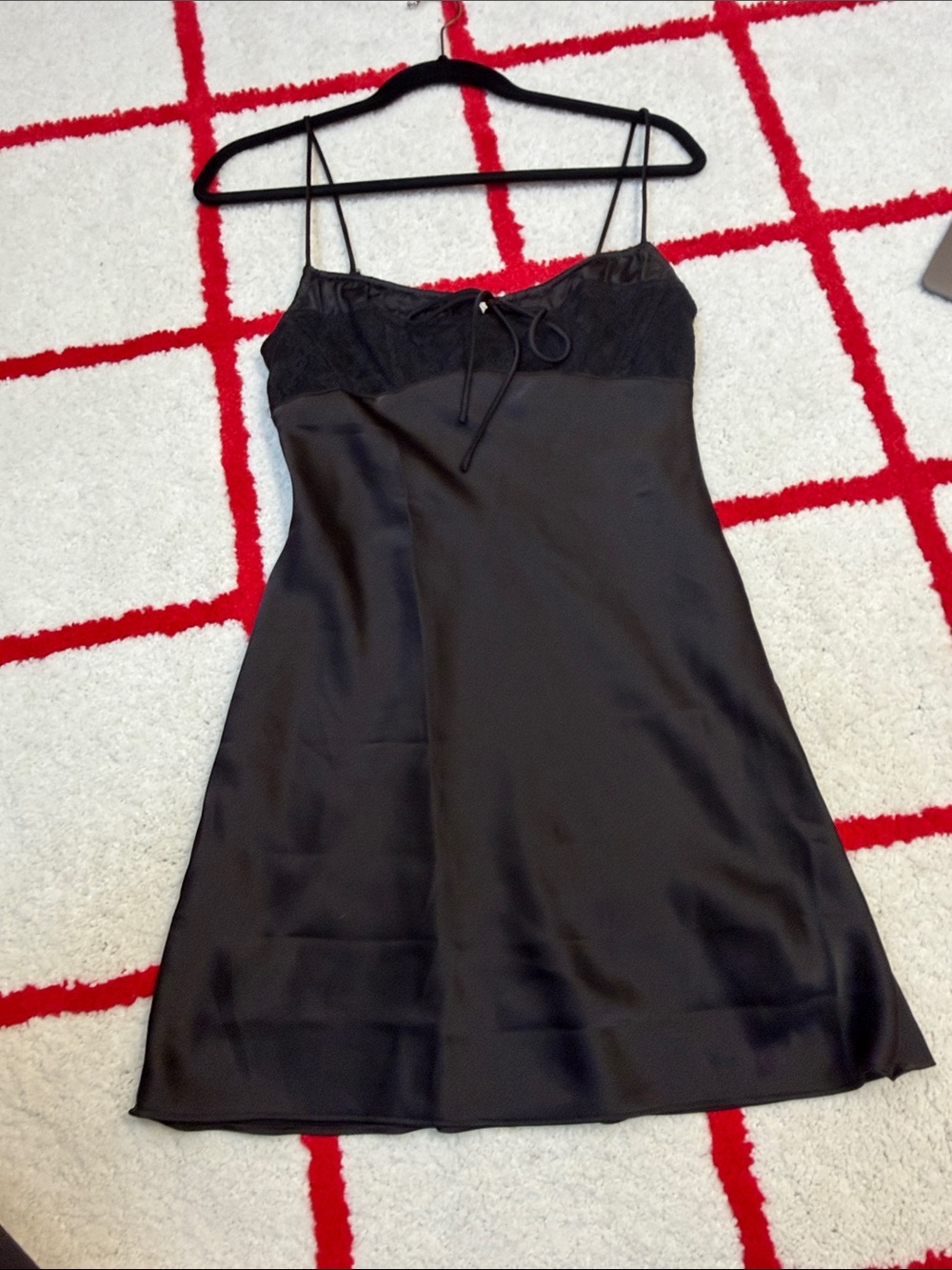 Urban Outfitters Black Mini Slip Dress